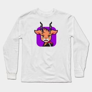 Illustration of deer character Long Sleeve T-Shirt